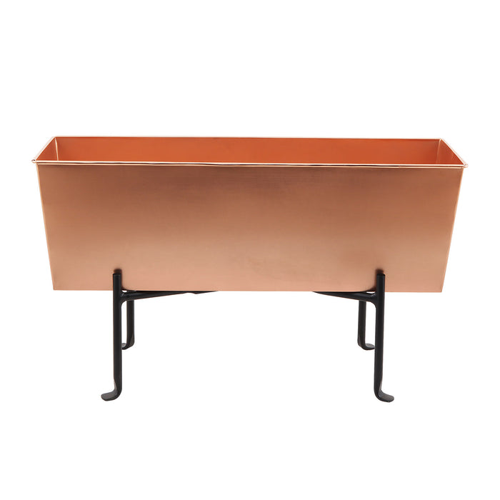 Achla Designs Copper Flower Box with Folding Stand