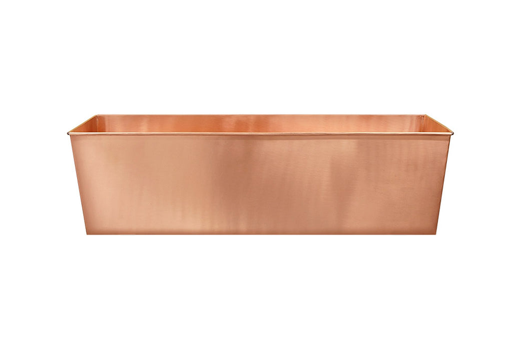 Achla Designs Solid Copper Flower Box, Large