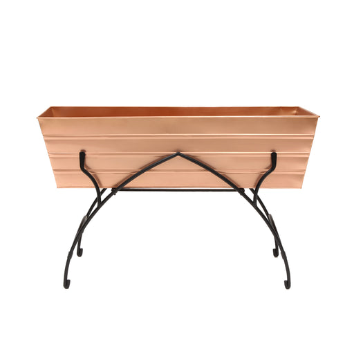 Achla Designs Large Copper Flower Box with Bella Stand