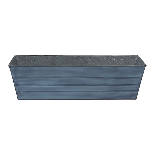 Achla Designs Galvanized Steel Flower Box Planter, Nantucket Blue, Large