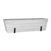 Achla Designs Large White Flower Box with Wall Brackets