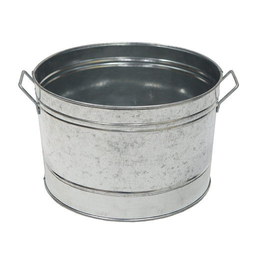 Achla Designs Round Galvanized Steel Tub