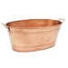 Achla Designs Oval Hammered Copper Plated Tub