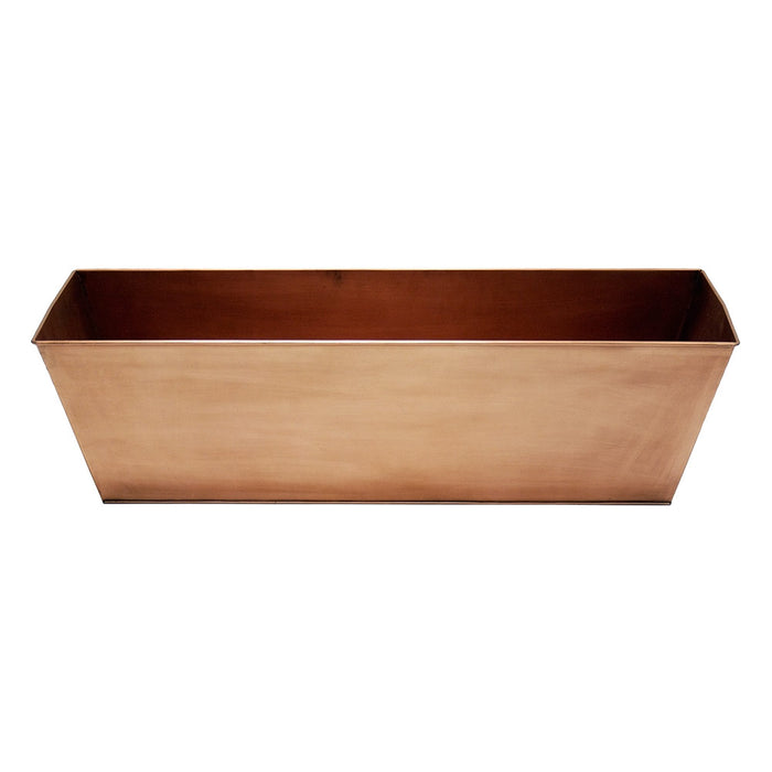 Achla Designs Plain Copper Flower Box, Large 