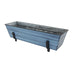 Achla Designs Small Blue Flower Box with Brackets for 2 x 4 Railings