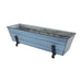 Achla Designs Small Blue Flower Box with Brackets for 2 x 6 Railings
