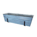 Achla Designs Large Blue Flower Box with Brackets for 2 x 6 Railings