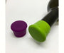 CapaBunga Purple and Green Reusable Silicone Wine Bottle Cap