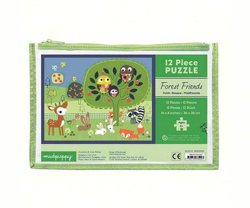 Forest Friends Pouch 12 Piece Puzzle