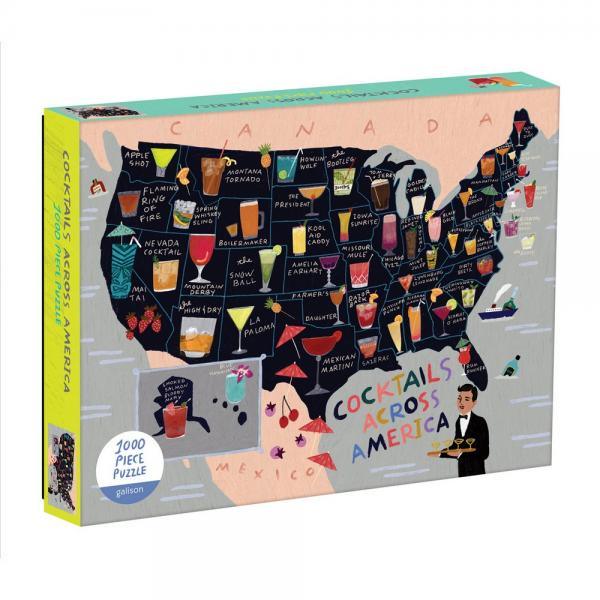 Cocktail Map Of The USA Puzzle 1000 Pieces