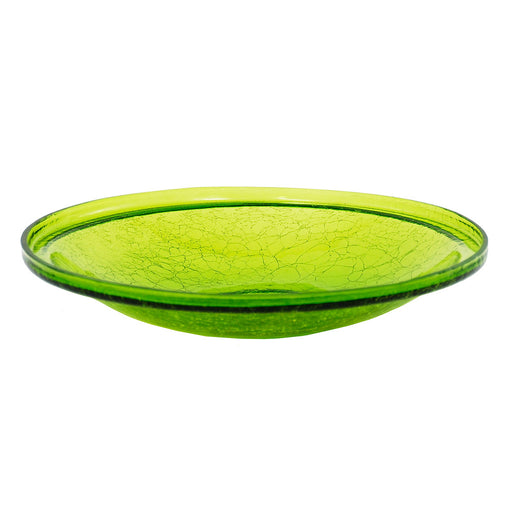 Achla Designs Crackle Glass  Bowl, 14-in, Fern Green