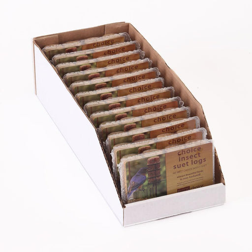 CHOICE INSECT SUET LOG-CASE of 12