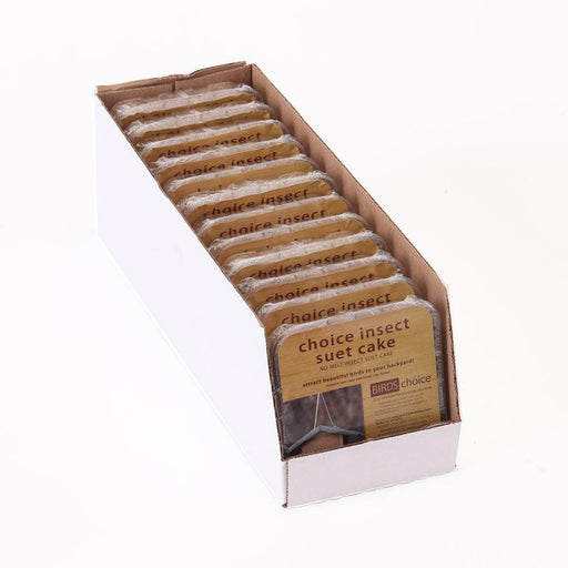 CHOICE INSECT SUET CAKE-CASE of 12