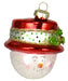 Top Hat Snowman Red Ornament