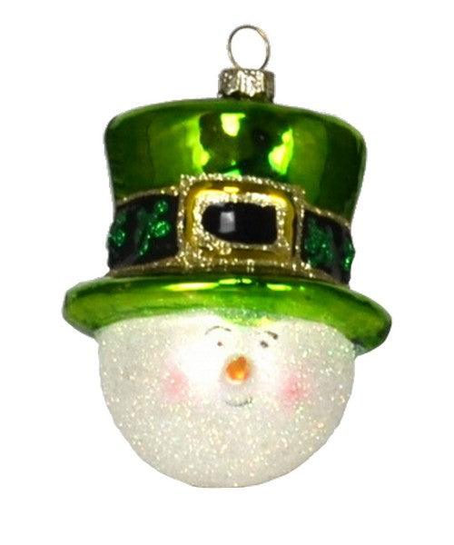 Irish Snowman Ornament