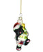 Kitty's Christmas Black and White Ornament
