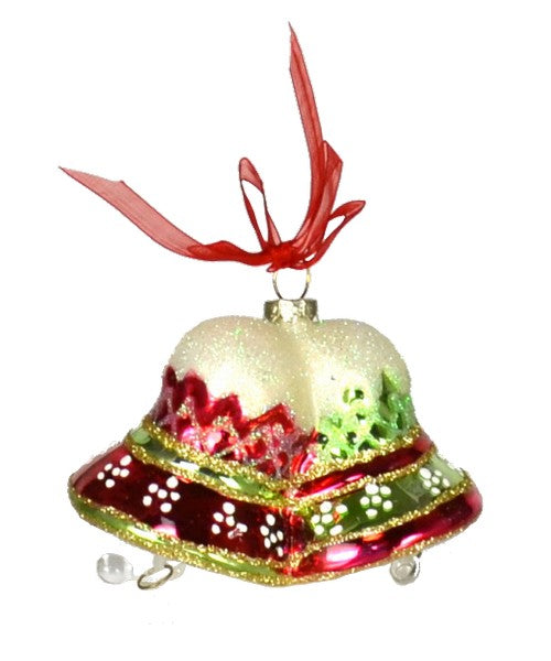 Merry Bells Red and Green Ornament