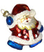 Red White and Blue Santa Ornament