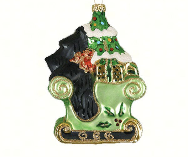 Scotties Sleigh Ride Ornament