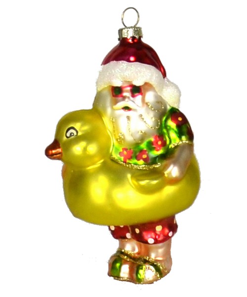 Santa's Ducky Ornament