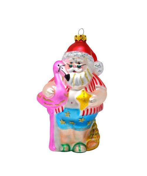 Coastal Claus Ornament