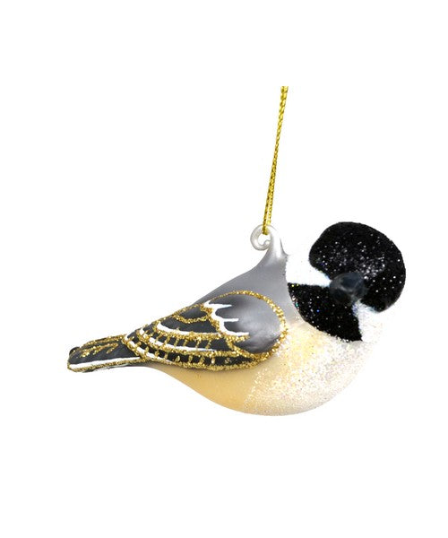 Turned Head Chickadee Ornament