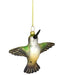 Female Ruby Throated Hummingbird Flying Ornament