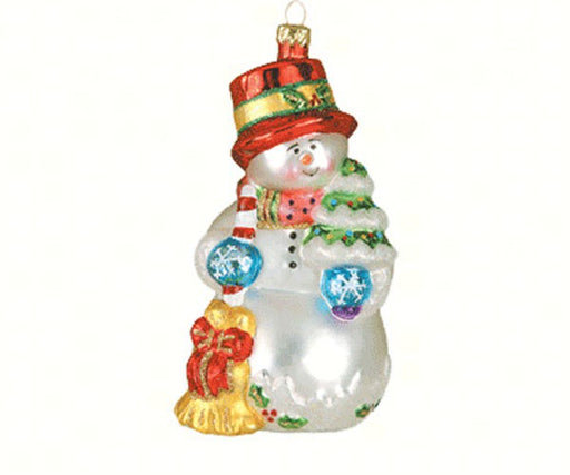 Tiny Tree Snowman Ornament