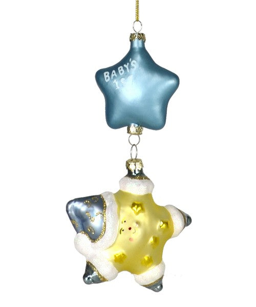 Twinkle Baby's First Christmas Blue Ornament