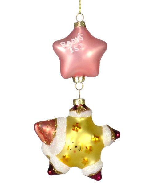 Twinkle Baby's First Christmas Pink Ornament
