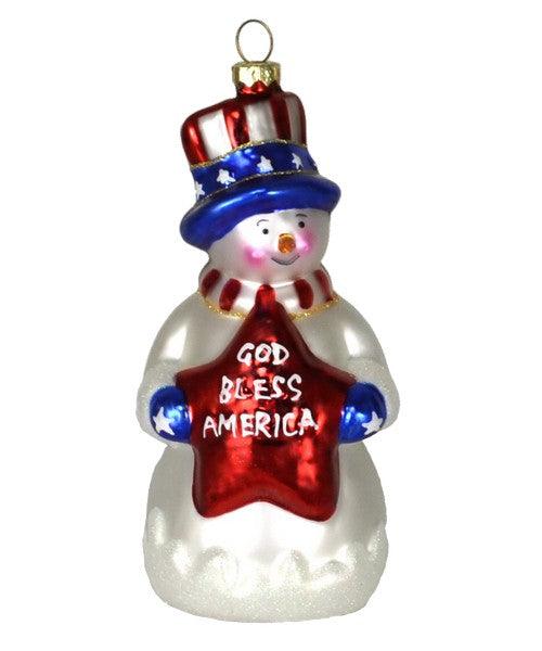 God Bless America Ornament