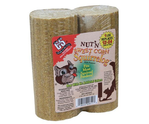 32 oz. Nut & Sweet Corn Squirrel Log +Freight