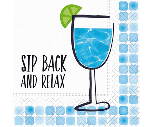 Sip Back Relax Cocktail Napkin