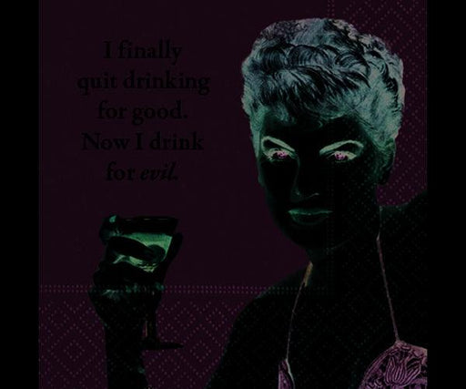 Drink For Evil Cocktail Napkins