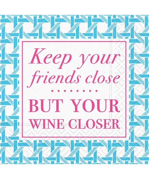 Keep Your Friends Close Cocktail Napkin