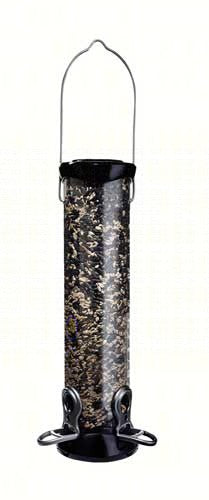 ONYX 2.75 in dia. 12 in Tube 2 port Sunflower/Mixed Seed Feeder with removable Base