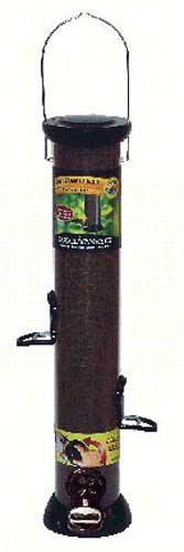ONYX 2.75 in dia. 18 in Tube 4 port Nyjer Seed Feeder withremovable Base