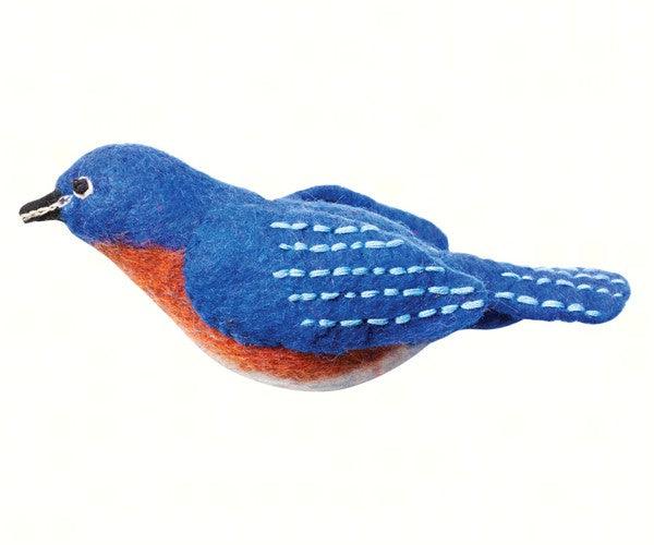 Bluebird Woolie Ornament - The Bird Shed