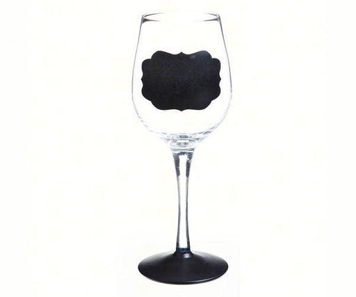 Handpainted Wine Glass Chalk One Up