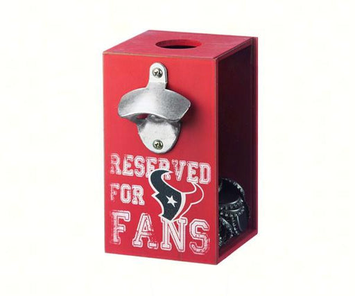 Houston Texans Bottle Opener Cap Caddy