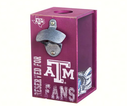 Texas A&M Aggies Bottle Opener Cap Caddy