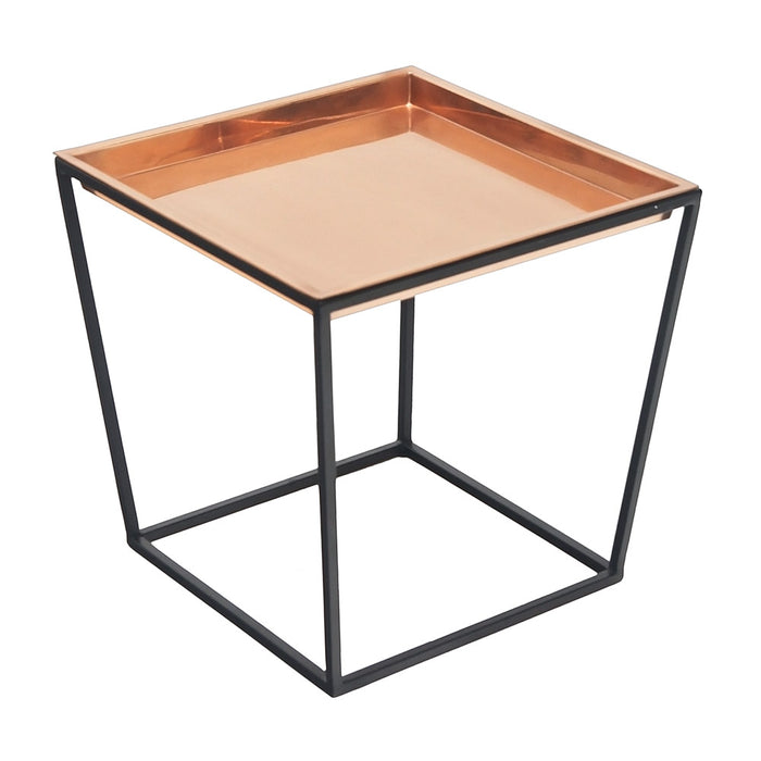 Achla Designs Arne Plant Stand, 14" H with Copper Tray