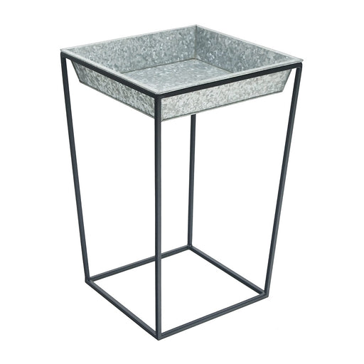 Achla Designs Arne Plant Stand, 22"H with Galvanized Tray