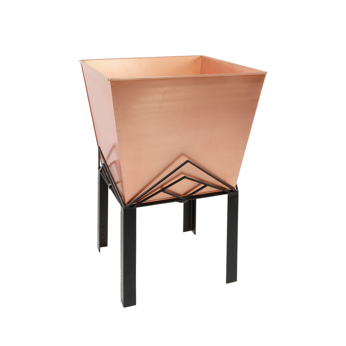 Achla Designs Marion II Planter with Copper Plated Flower Box