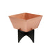 Achla Designs Zaha I Planter with Copper Plated Flower Box