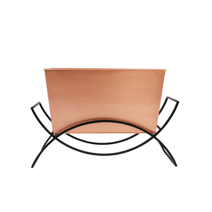 Achla Designs Odile Planter with Copper Plated Flower Box