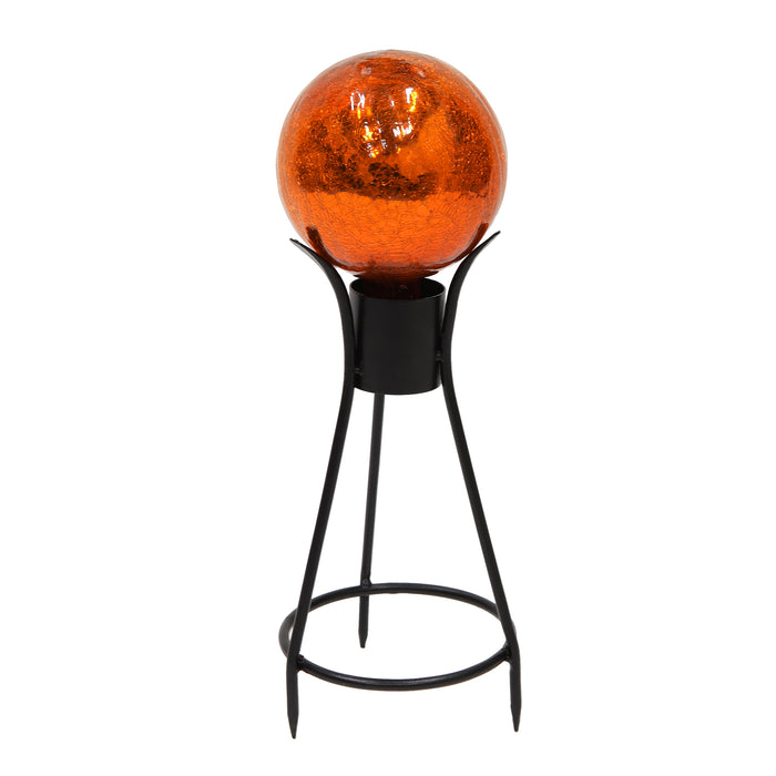 Achla Designs 6" Mandarin Crackle Glass Gazing Globe with Stand