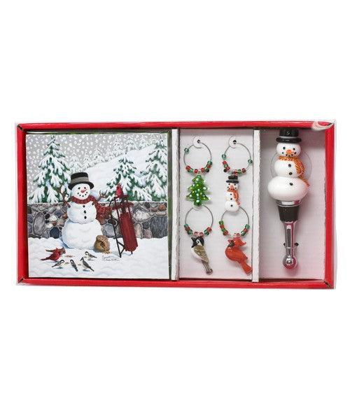 Cobane Stonewall Snowman Hostess Set