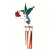 Hummingbird with Red Flower Wind Chime