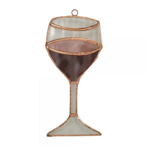 Stained Glass Wine Glass Suncatcher